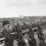 1996 Uitzicht over Patrimonium en de spoorlijn  Wageningen